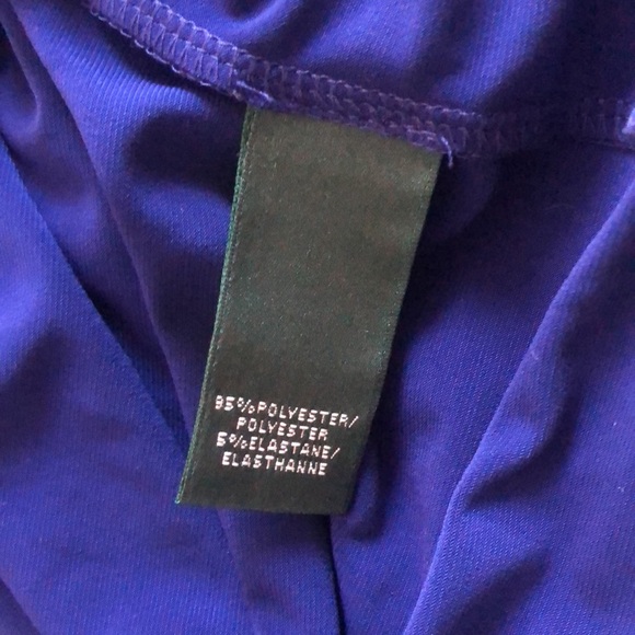 Lauren Ralph Lauren sleeveless color block shift dress white blue and black - Picture 5 of 11